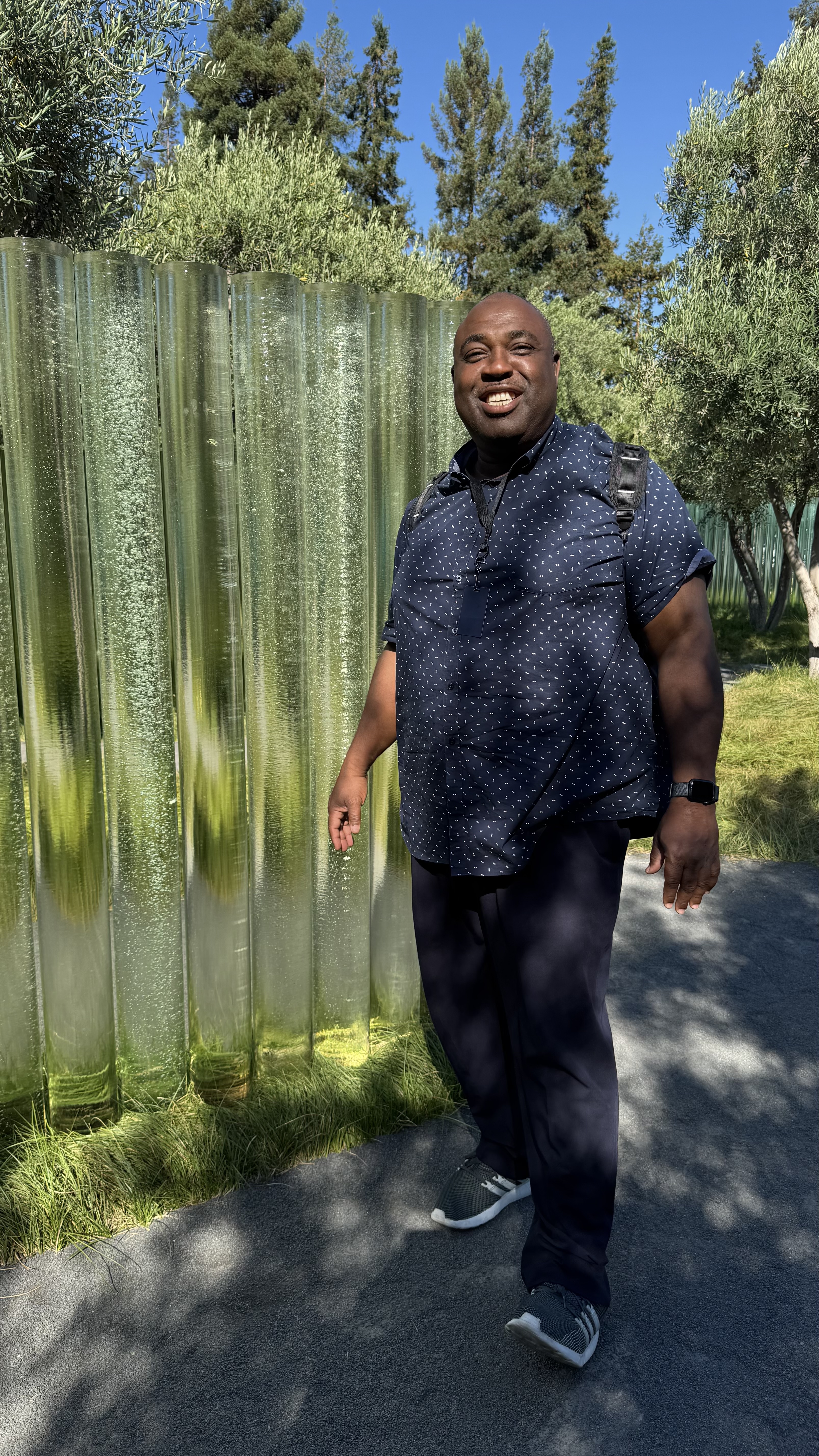 Samuel at Apple Park, Cupertino